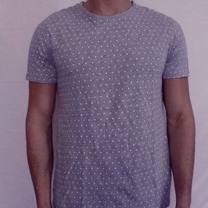 21 Men Grey Dotted Shirt
